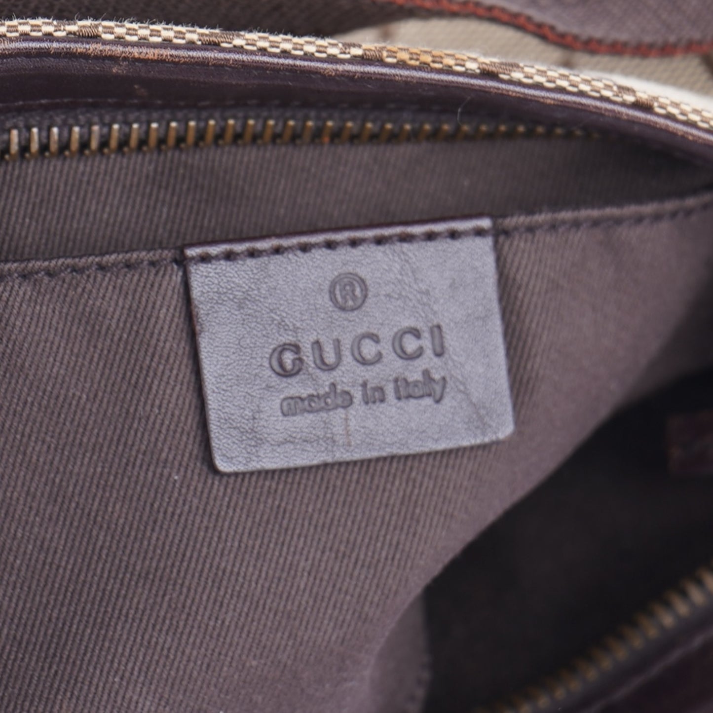 Gucci GG Canvas Baguette Bag