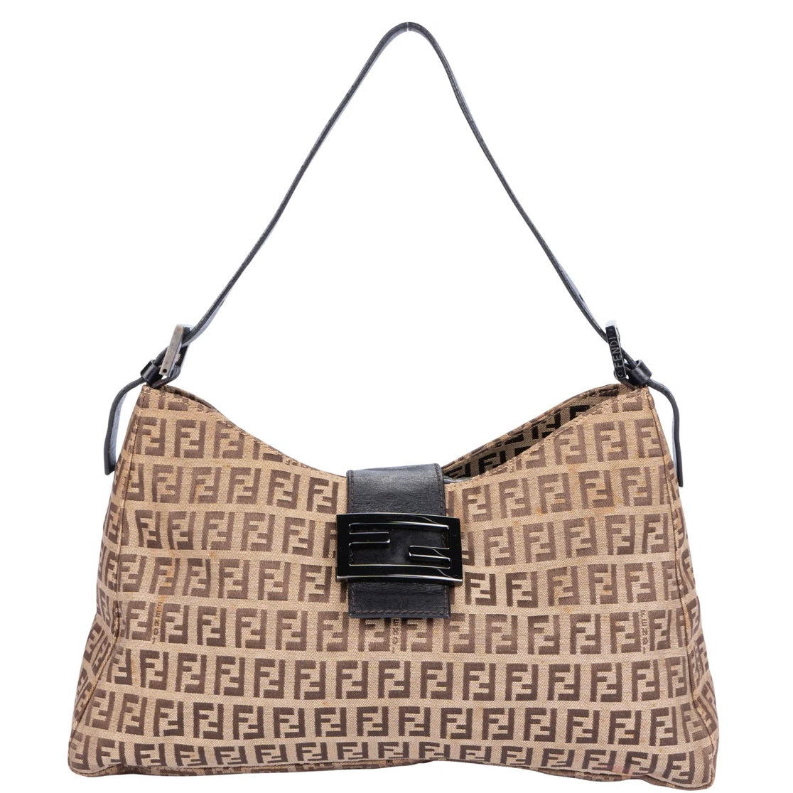 Fendi FF Monogram Baguette Shoulder Bag