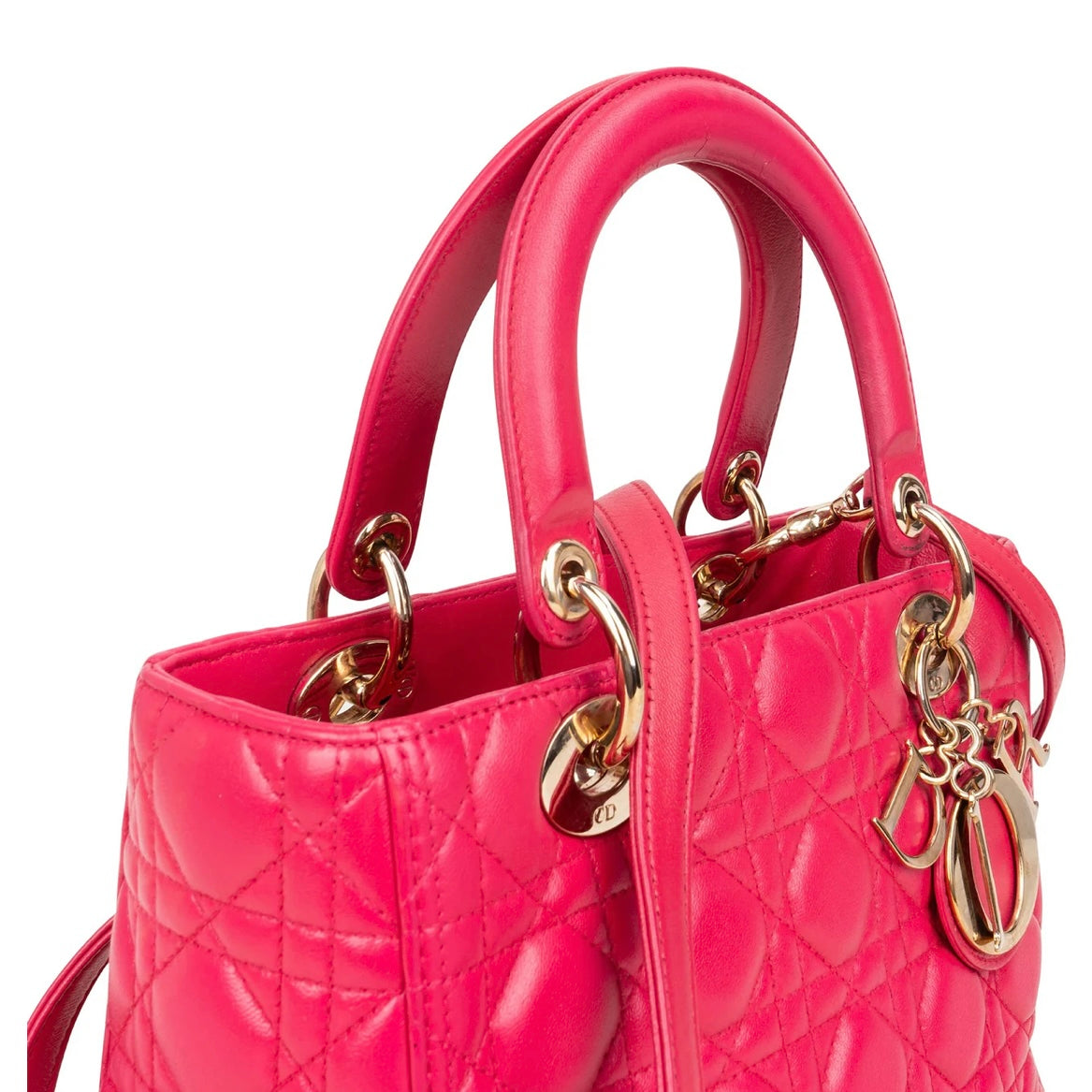 Christian Dior Quilted Leather Lady Dior Handbag