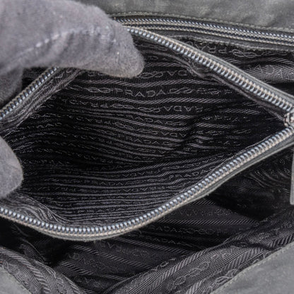 Prada Black Nylon Triangle Handbag