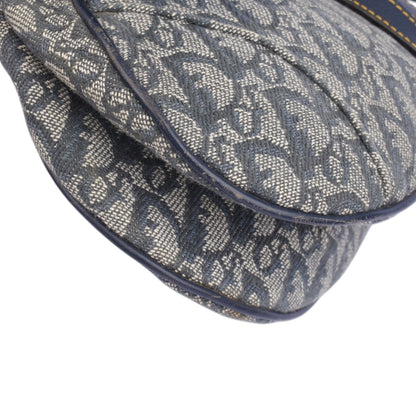 Christian Dior Monogram Oblique Denim Saddle Shoulder Bag