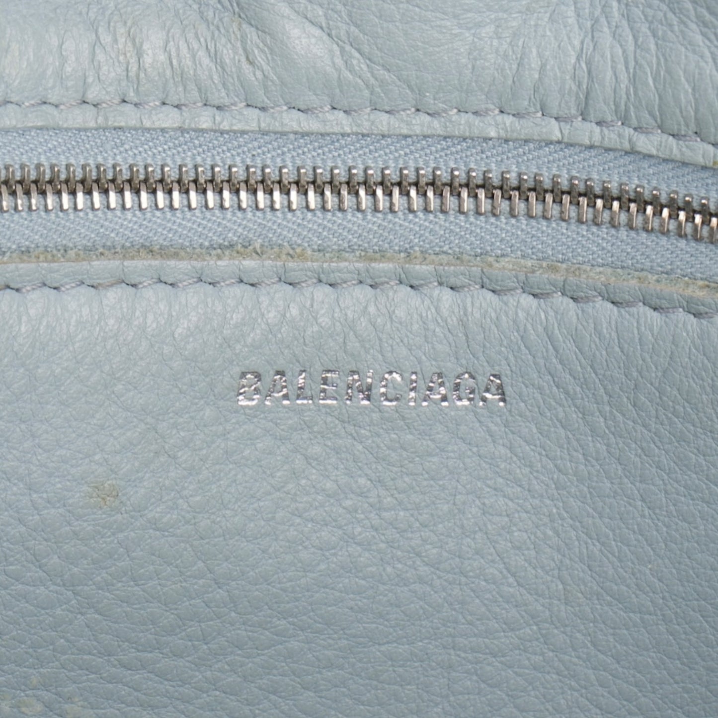 Balenciaga Blue Leather City Handbag
