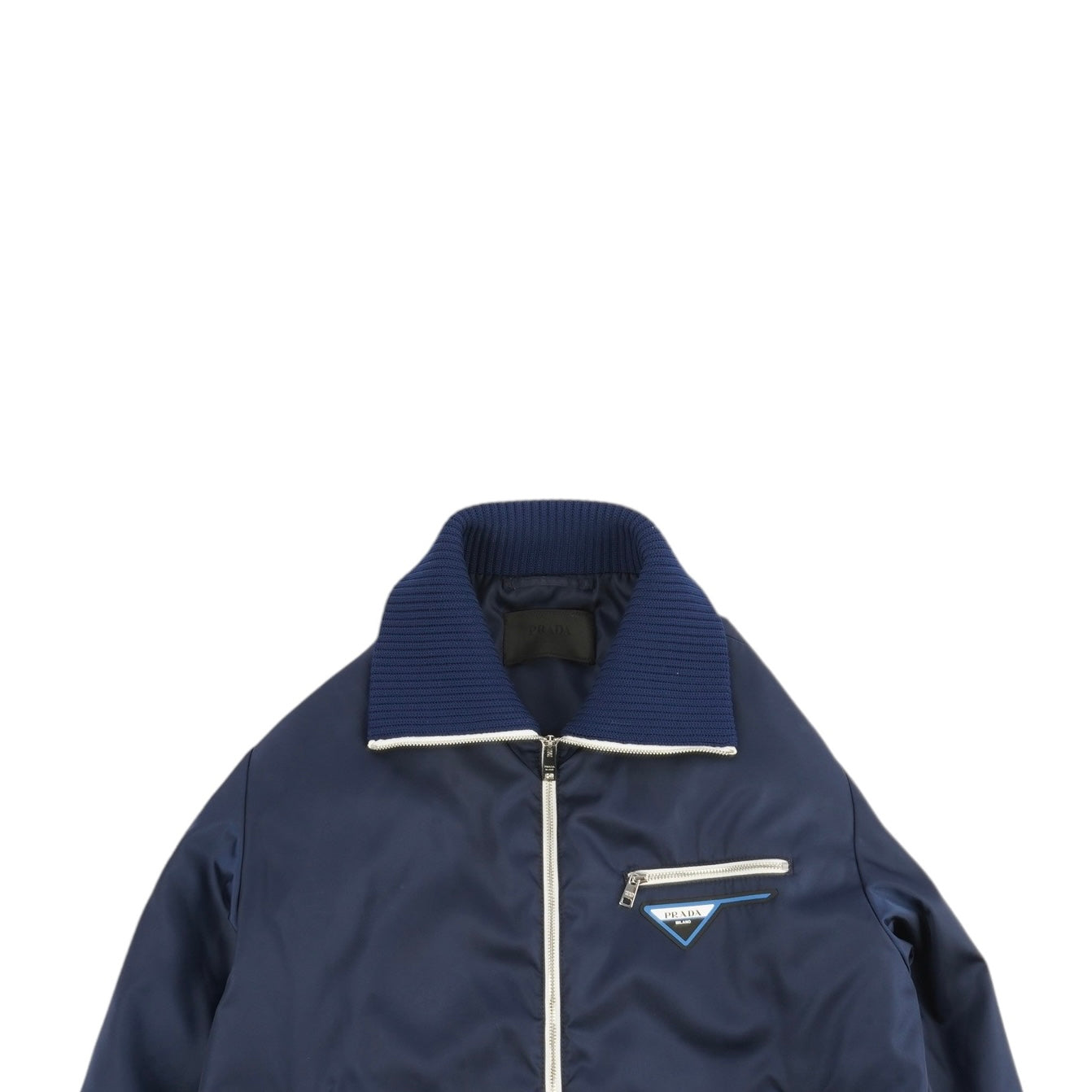 Prada Royal Blue Nylon Gabardine Jacket