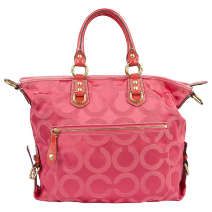Coach Pink Monogram Handbag