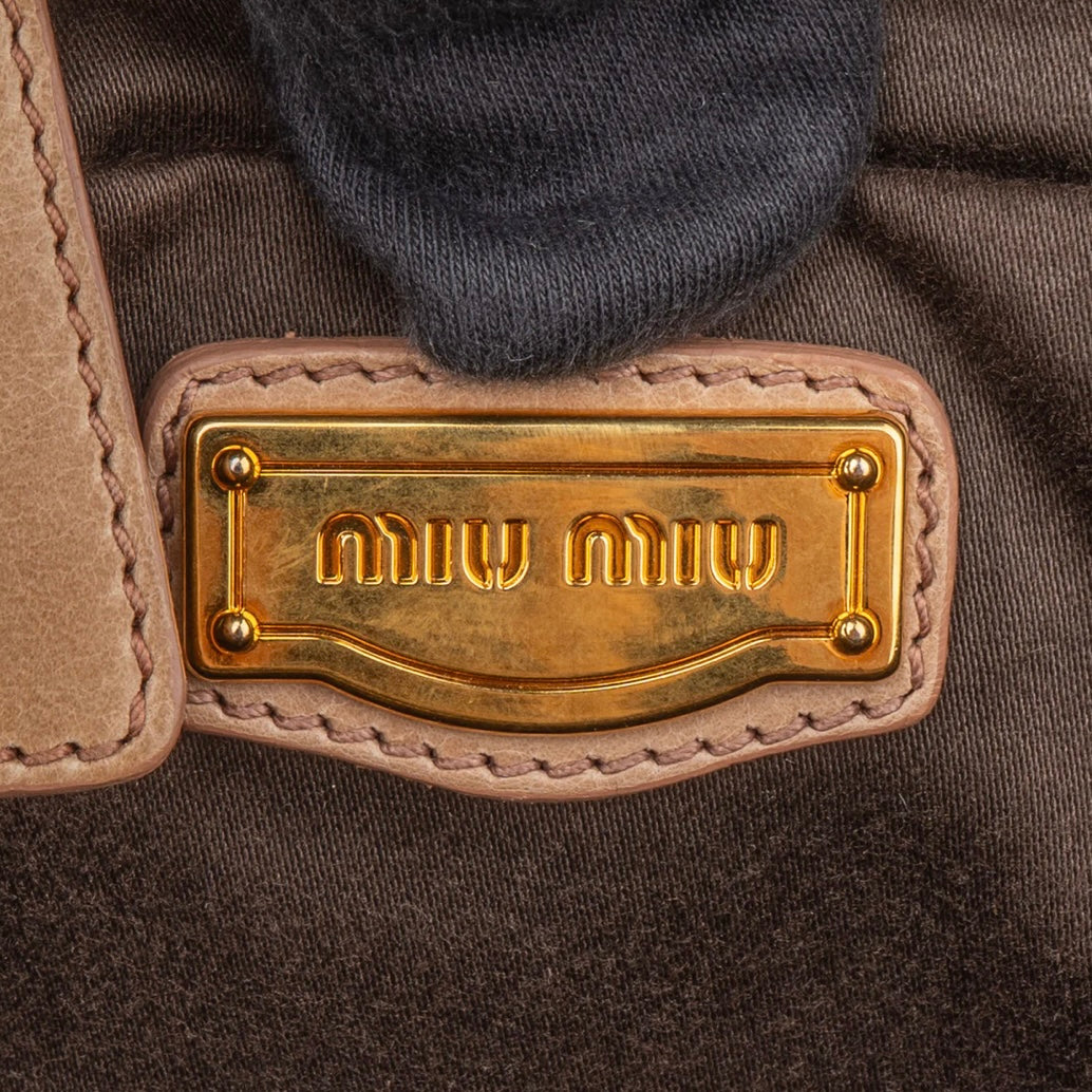 Miu Miu Leather City Handbag