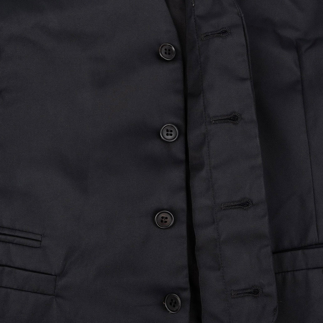 Prada Triangle Emblem Black Vest (IT48 / S)