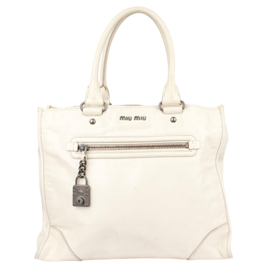 Miu Miu Classic Leather
Padlock Handbag