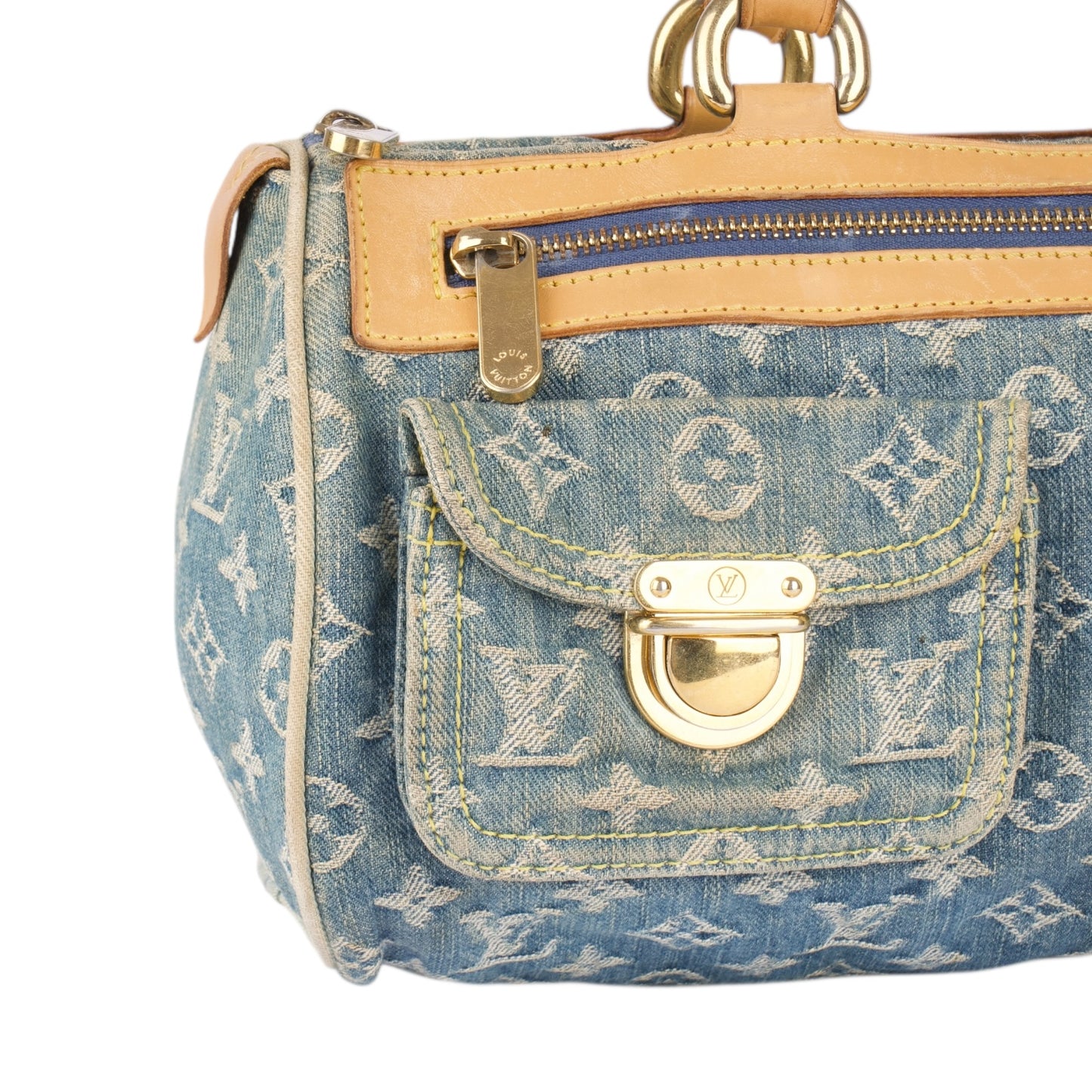 Louis Vuitton Denim Monogram Neo Speedy 30 Handbag