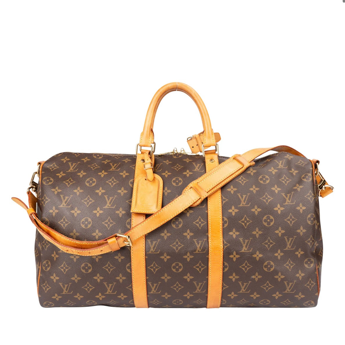 Louis Vuitton Canvas Monogram Keepall 50 Bandouliere