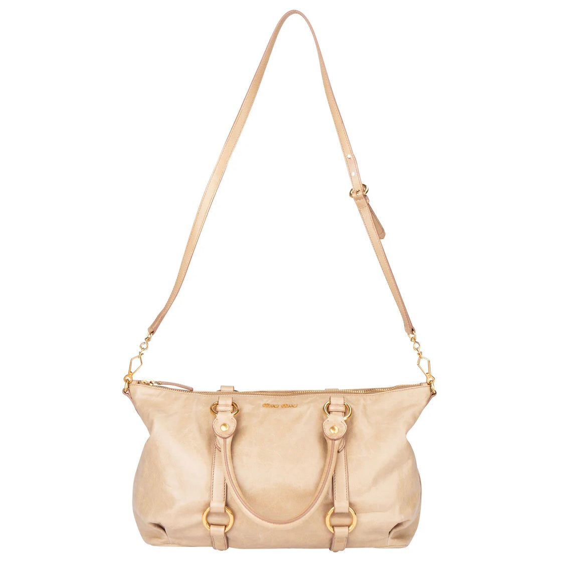 Miu Miu Leather City Handbag