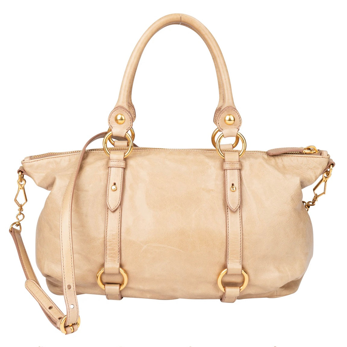 Miu Miu Leather City Handbag