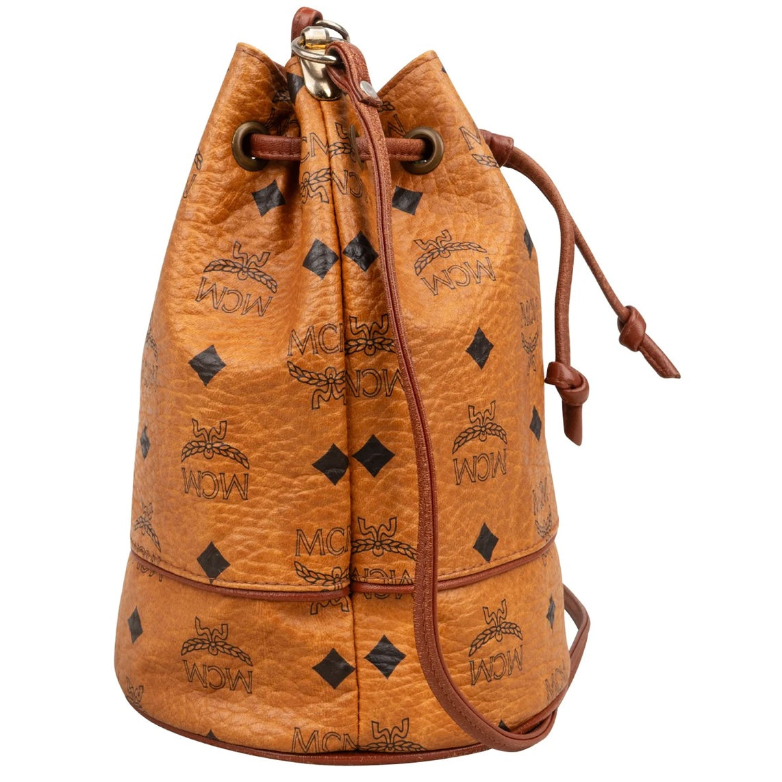 MCM Monogram Visetos Drawstring Crossbody Bag