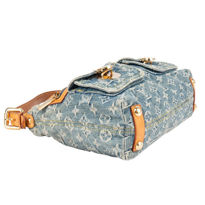 Louis Vuitton Denim Monogram Baggy PM Shoulder Bag