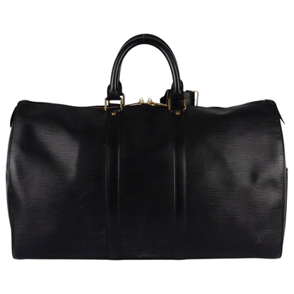 Louis Vuitton Noir Epi Leather Keepall 50