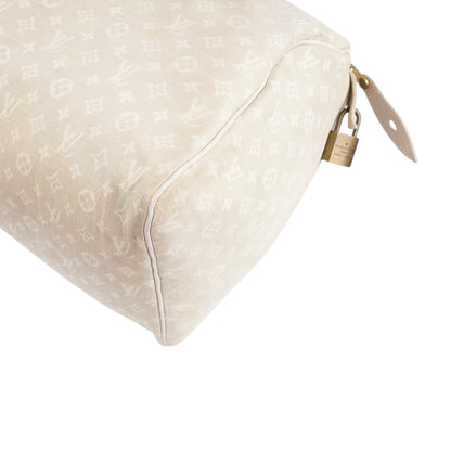 Louis Vuitton Mini Lin Monogram Speedy 30 Handbag