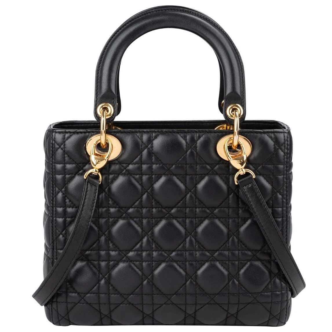 Christian Dior Quilted Lambskin Lady Dior Handbag