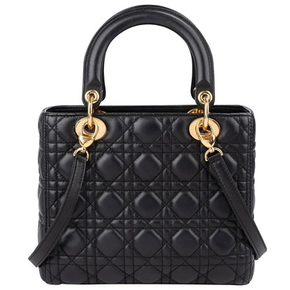Christian Dior Quilted Lambskin Lady Dior Handbag