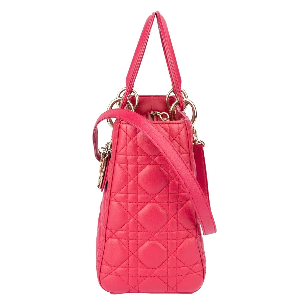 Christian Dior Quilted Leather Lady Dior Handbag