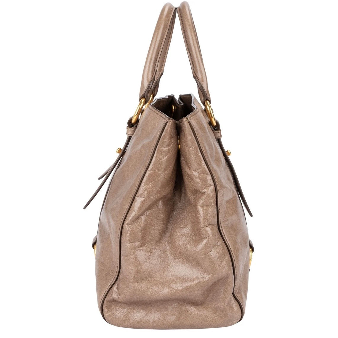 Miu Miu Vitello Lux
Leather Tote Handbag