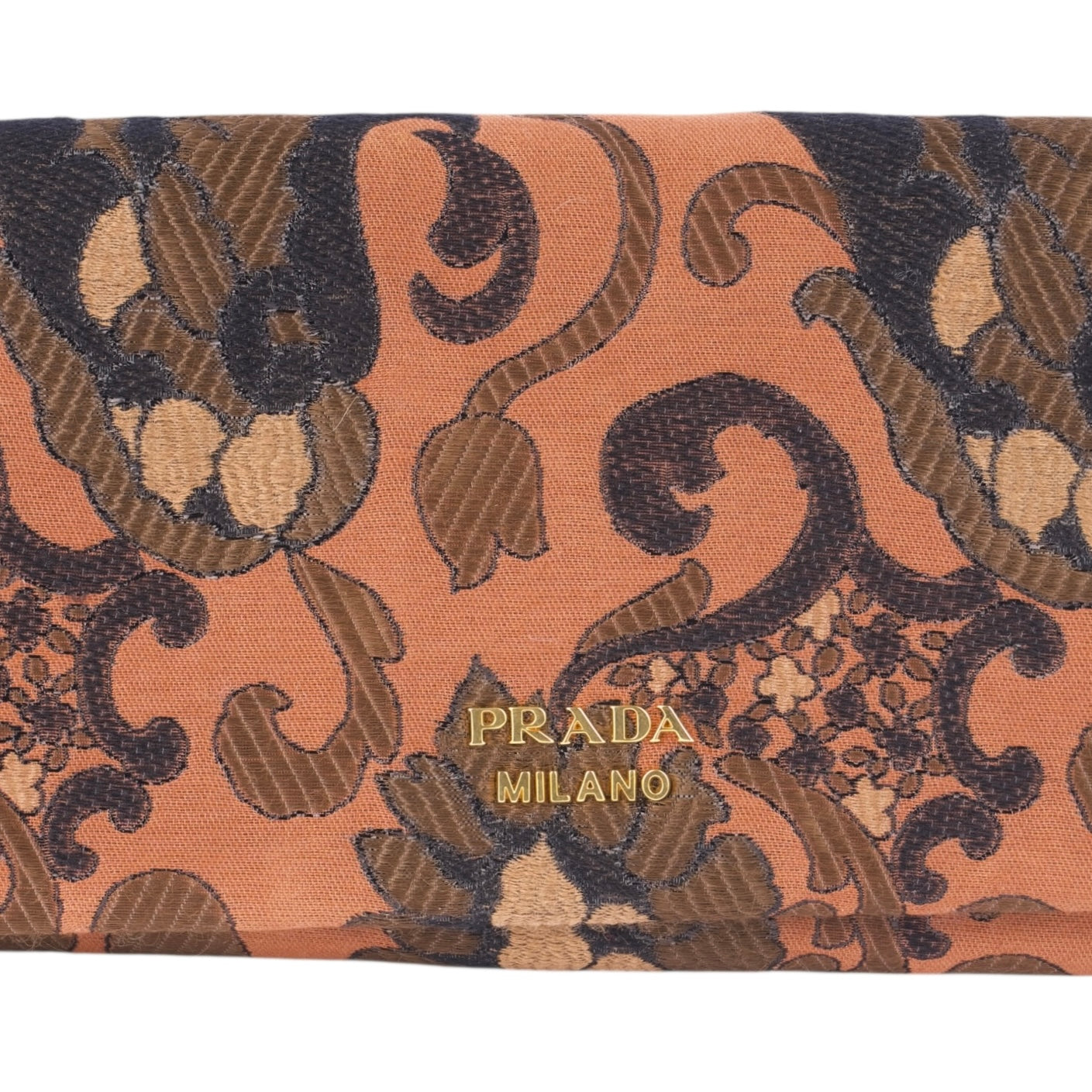 Prada Brocard Chestnut Wallet