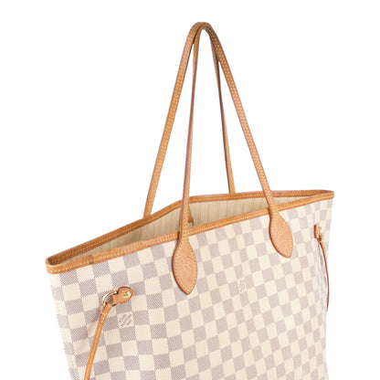Louis Vuitton Damier Azur Neverfull MM Shopper Bag
