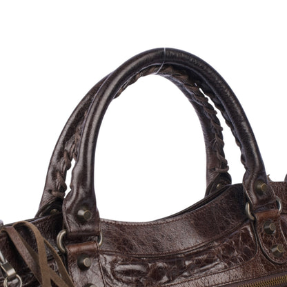 Balenciaga Brown Leather City Bag