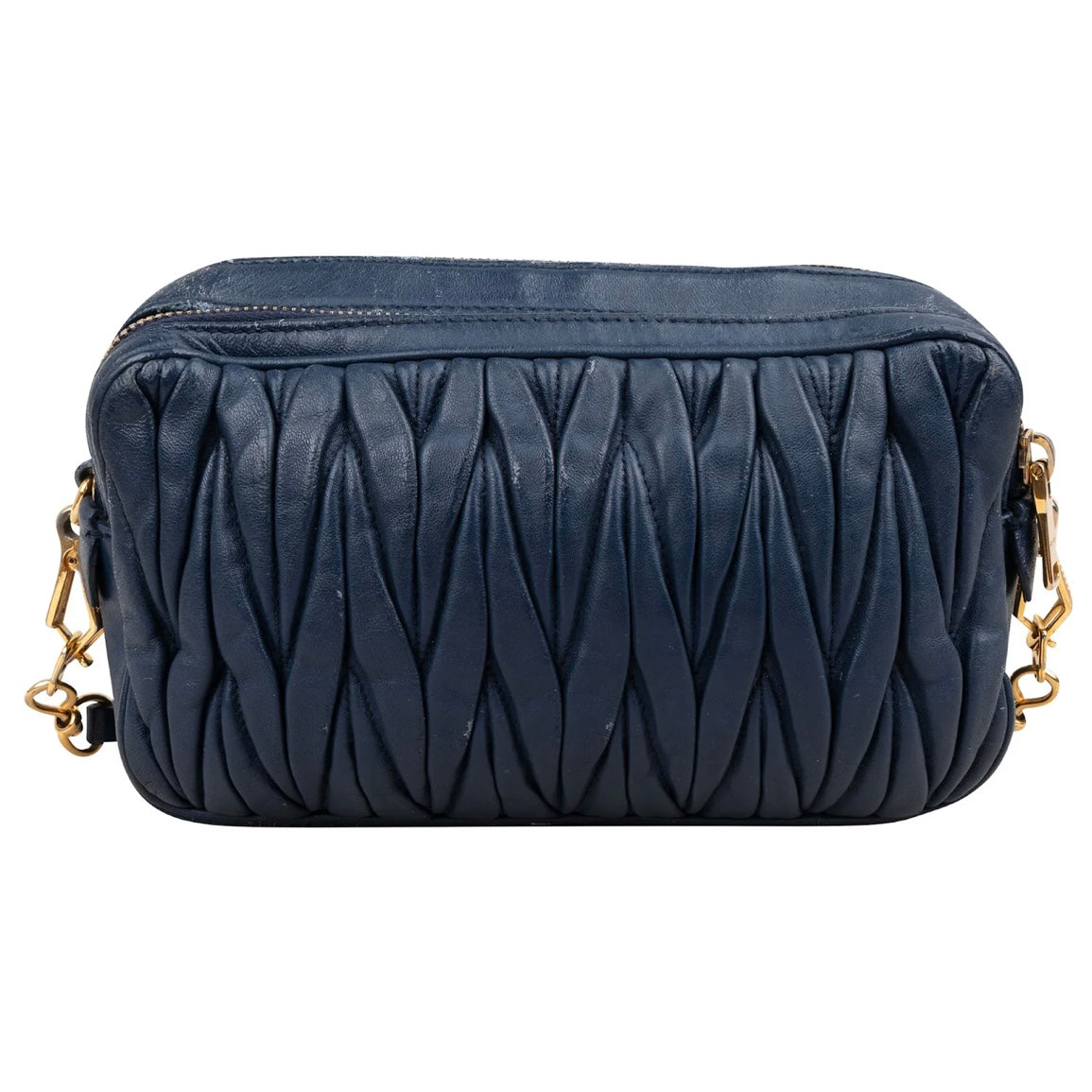 Miu Miu Matelassé Leather Camera Crossbody Bag