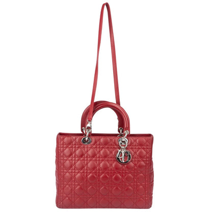 Christian Dior Quilted Leather Lady Dior Handbag