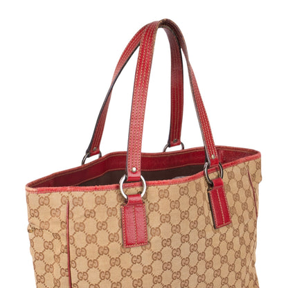 Gucci GG Monogram Canvas Tote Bag Beige