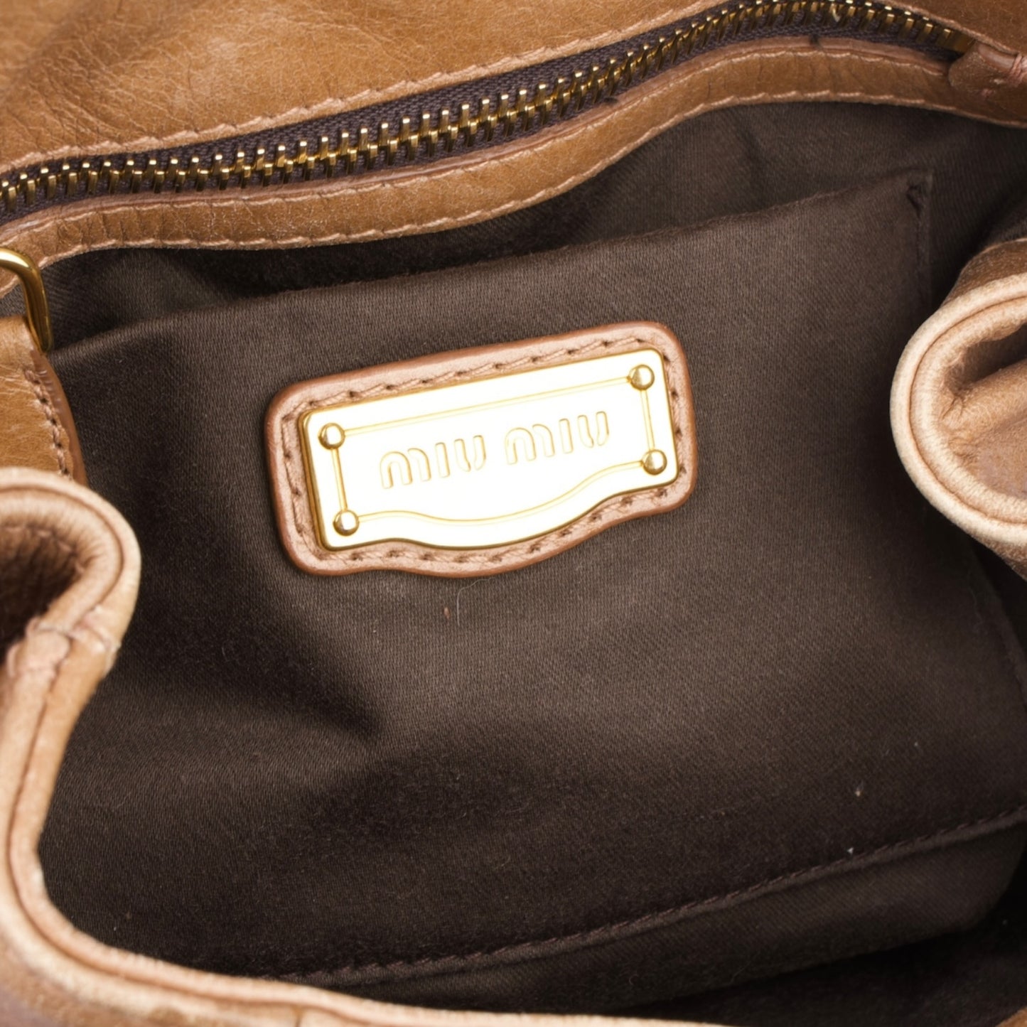 Miu Miu Vitello Leather Handbag