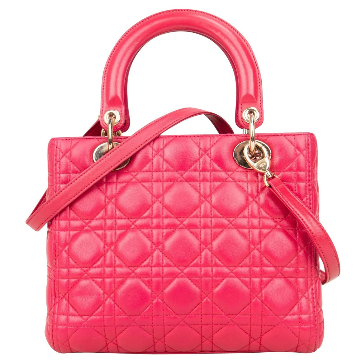 Christian Dior Quilted Leather Lady Dior Handbag