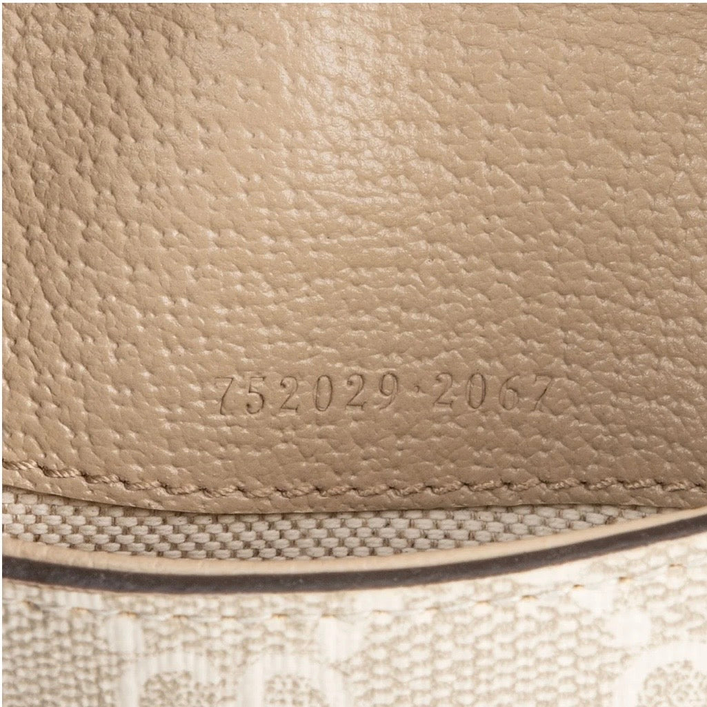 Gucci Monogram GG Supreme Dionysus Super Mini Top Handle Kelly Handbag