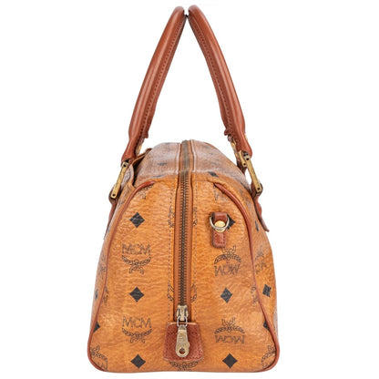 MCM Monogram Visetos Boston Handbag