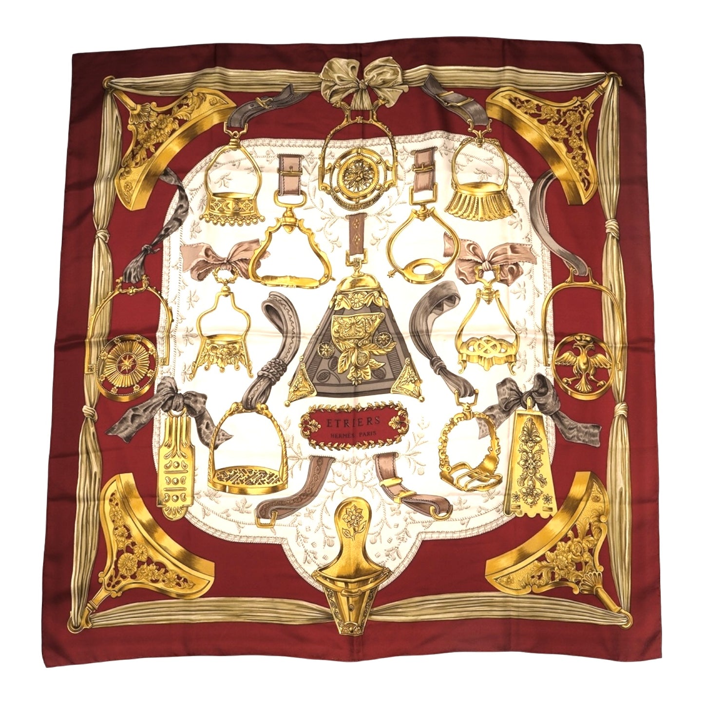 Hermes Etriers Silk 90 Scarf Touch