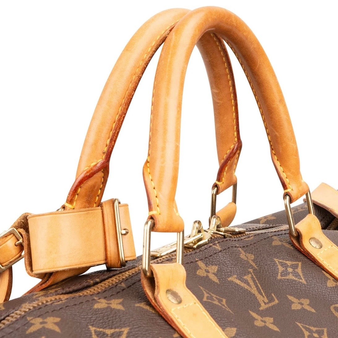 Louis Vuitton Monogram Canvas Keepall 60 Shoulder Travel Bag