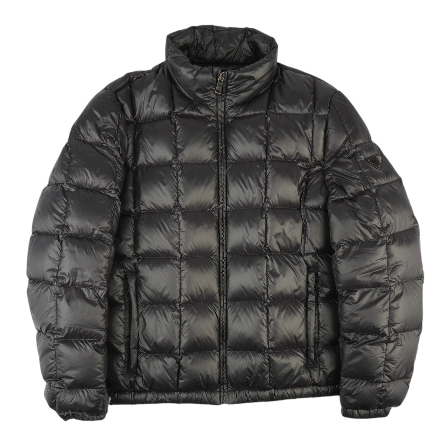 Prada Nylon Triangle Puffer Jacket