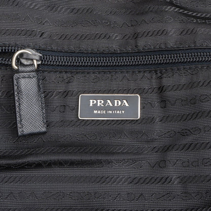Prada Black Nylon Triangle Duffle Bag 55 Travel Bag
