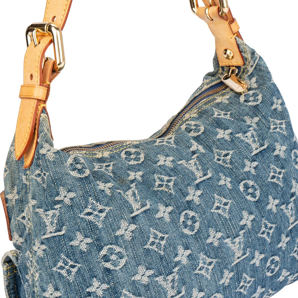 Louis Vuitton Denim Monogram Baggy PM Shoulder Bag