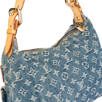 Louis Vuitton Denim Monogram Baggy PM Shoulder Bag