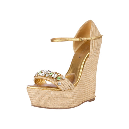 Gucci Jute Patterned Espadrillas (36)