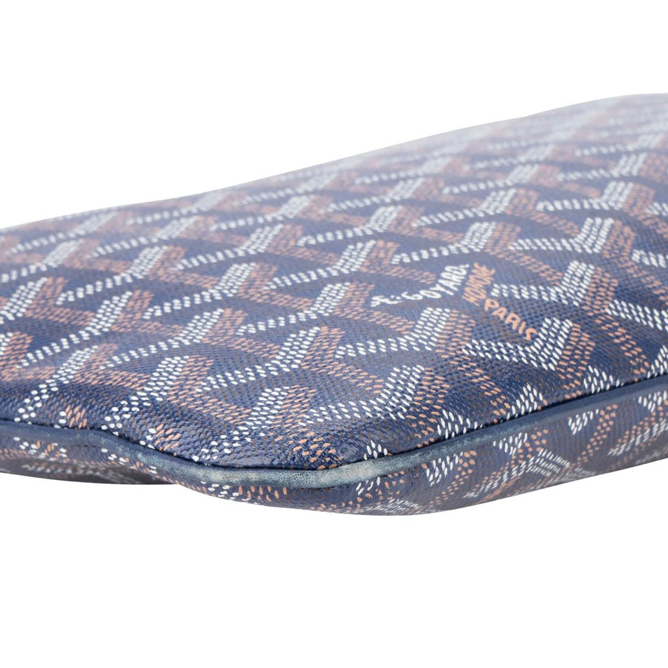 Goyard Blue Goyardine
Monogram Clutch