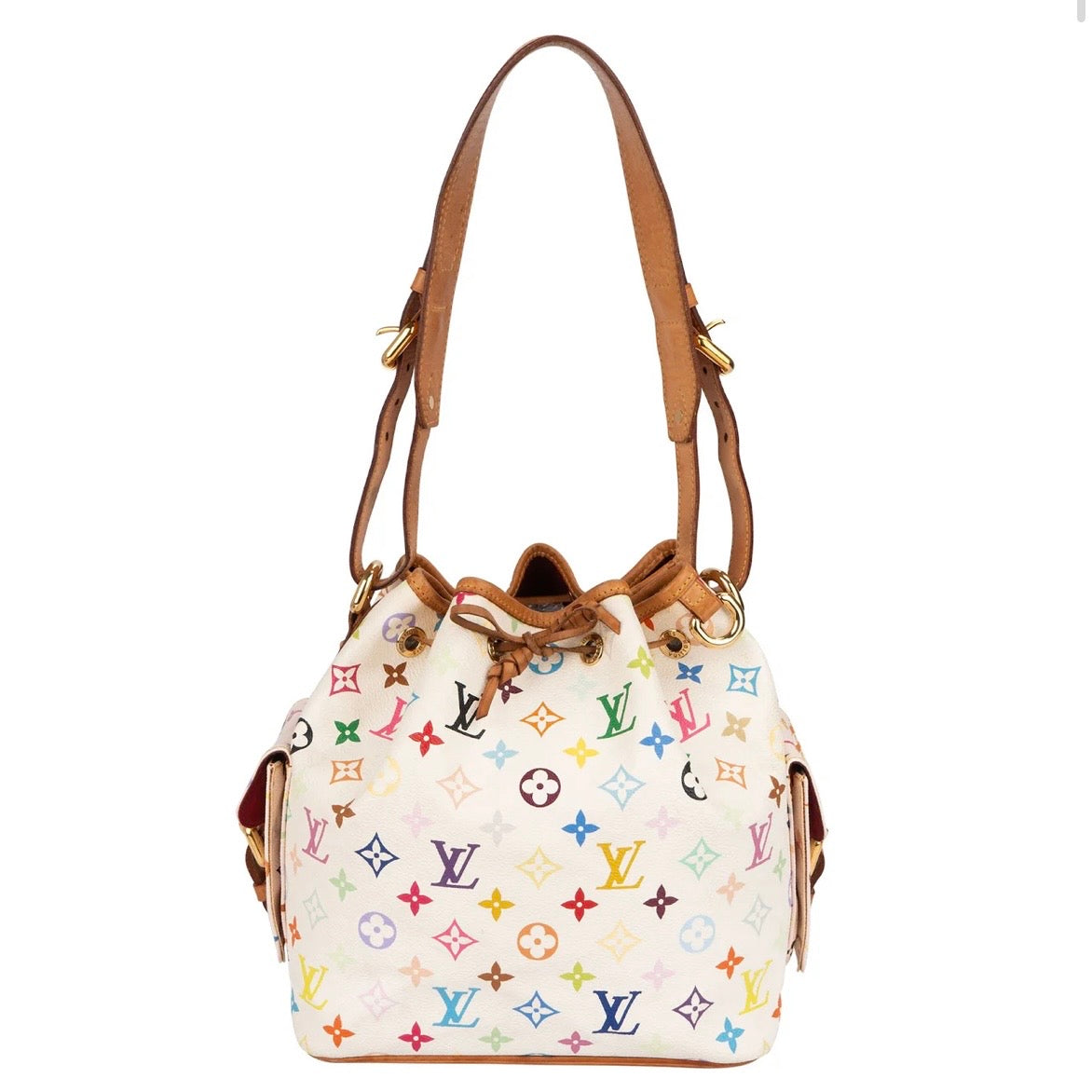 Louis Vuitton Monogram Murakami Multicolor Sac Noé Petit Shoulder Bag