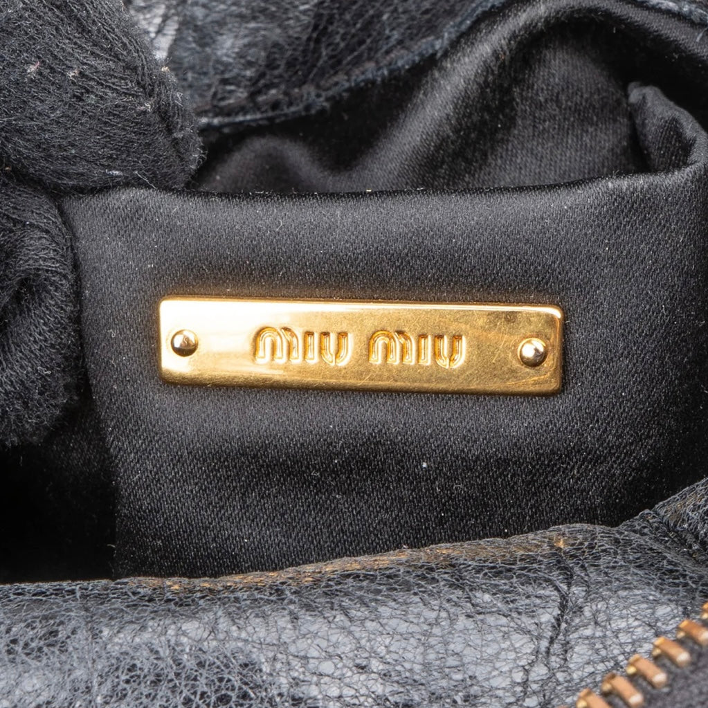 Miu Miu Vitello Lux City Handbag