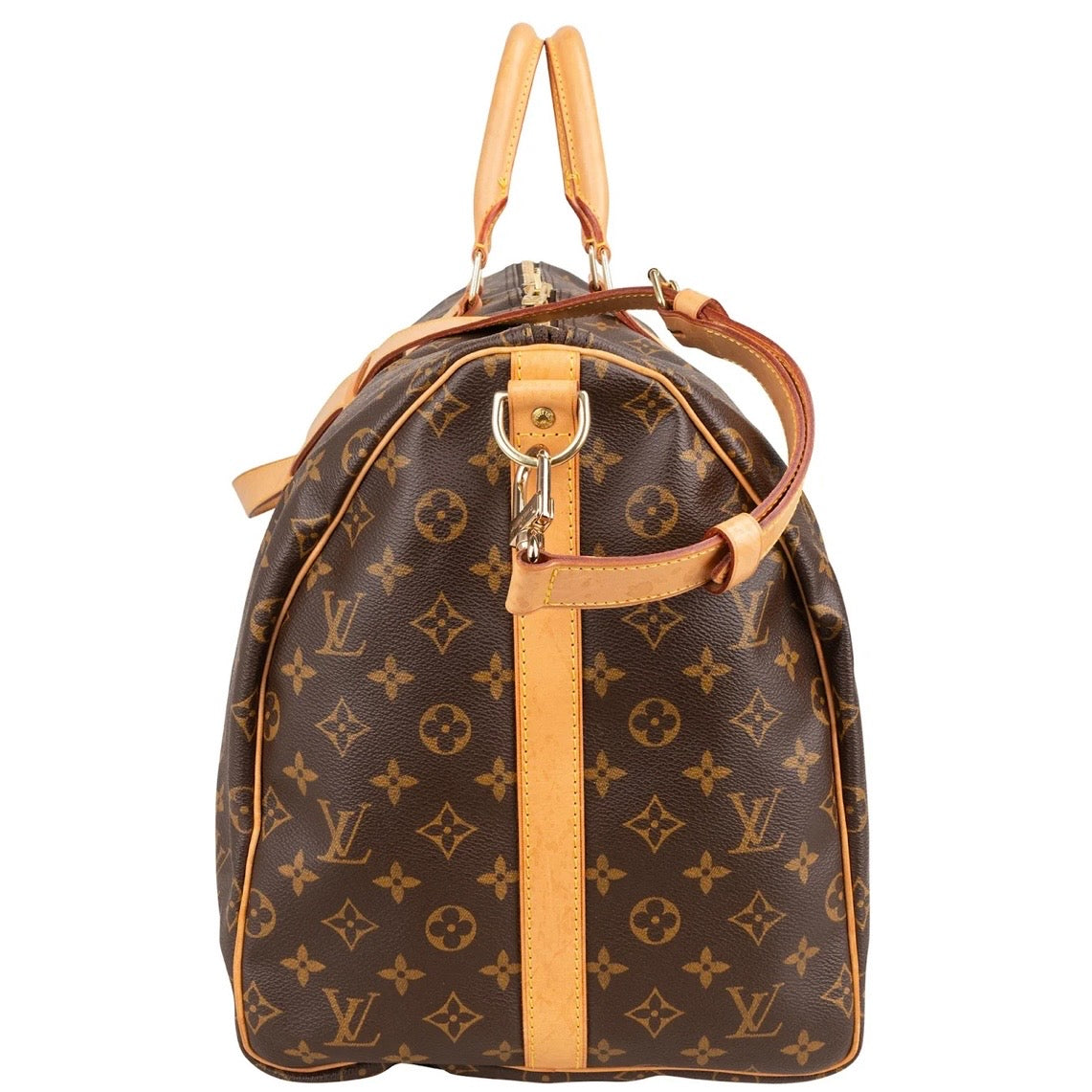 Louis Vuitton Monogram Canvas Keepall 55 Shoulder Travel Bag