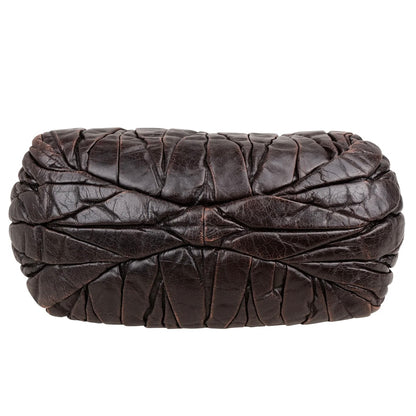 Miu Miu Quilted Leather Coffer Handbag