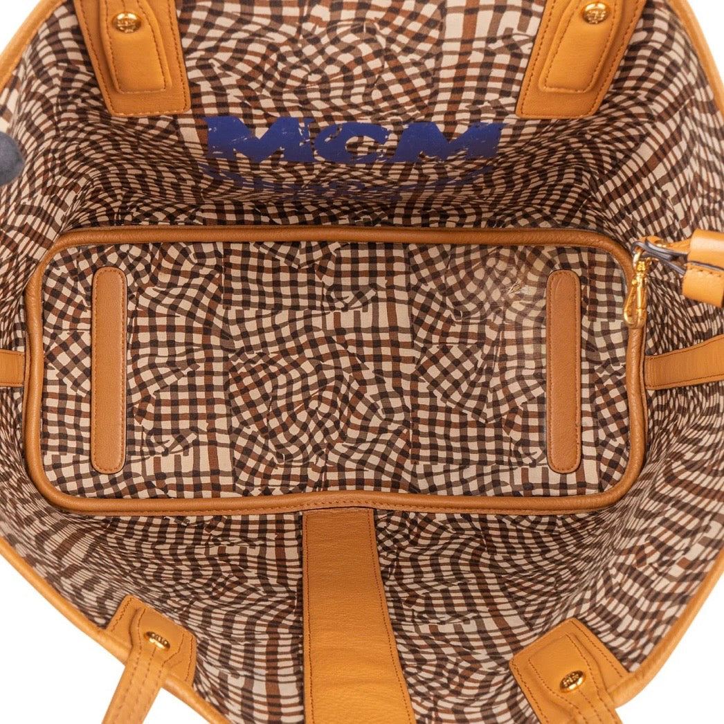 MCM Monogram Visetos Liz Shopper Shoulder Bag