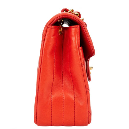 Chanel Quilted Lambskin 24K Gold Single Flap Crossbody Bag