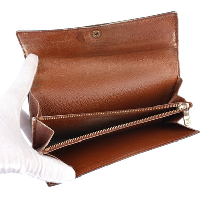 Louis Vuitton Canvas Monogram Long Wallet