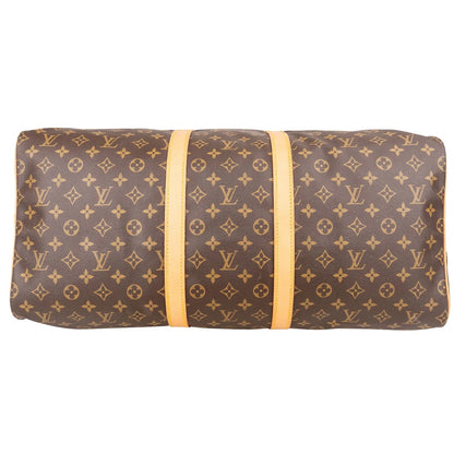 Louis Vuitton Monogram Canvas Keepall 55 Bandoulière Travel Bag