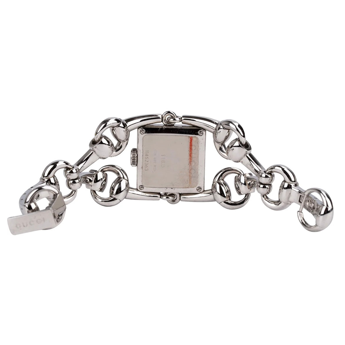 Gucci Silver Tone Signoria Horsebit 116.3 Women Watch